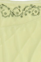 Asymmetrical Embroidered Mini Skirt