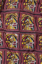 Rare Vintage Hawaiian Double Pocket Shirt With Loop Collar Burlington's Taj Mahal Hotel 40/50s