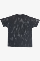 Vintage "Wild Thing" Motorcycle Pin-Up Girl Flames All Over Print T-Shirt (1990s)