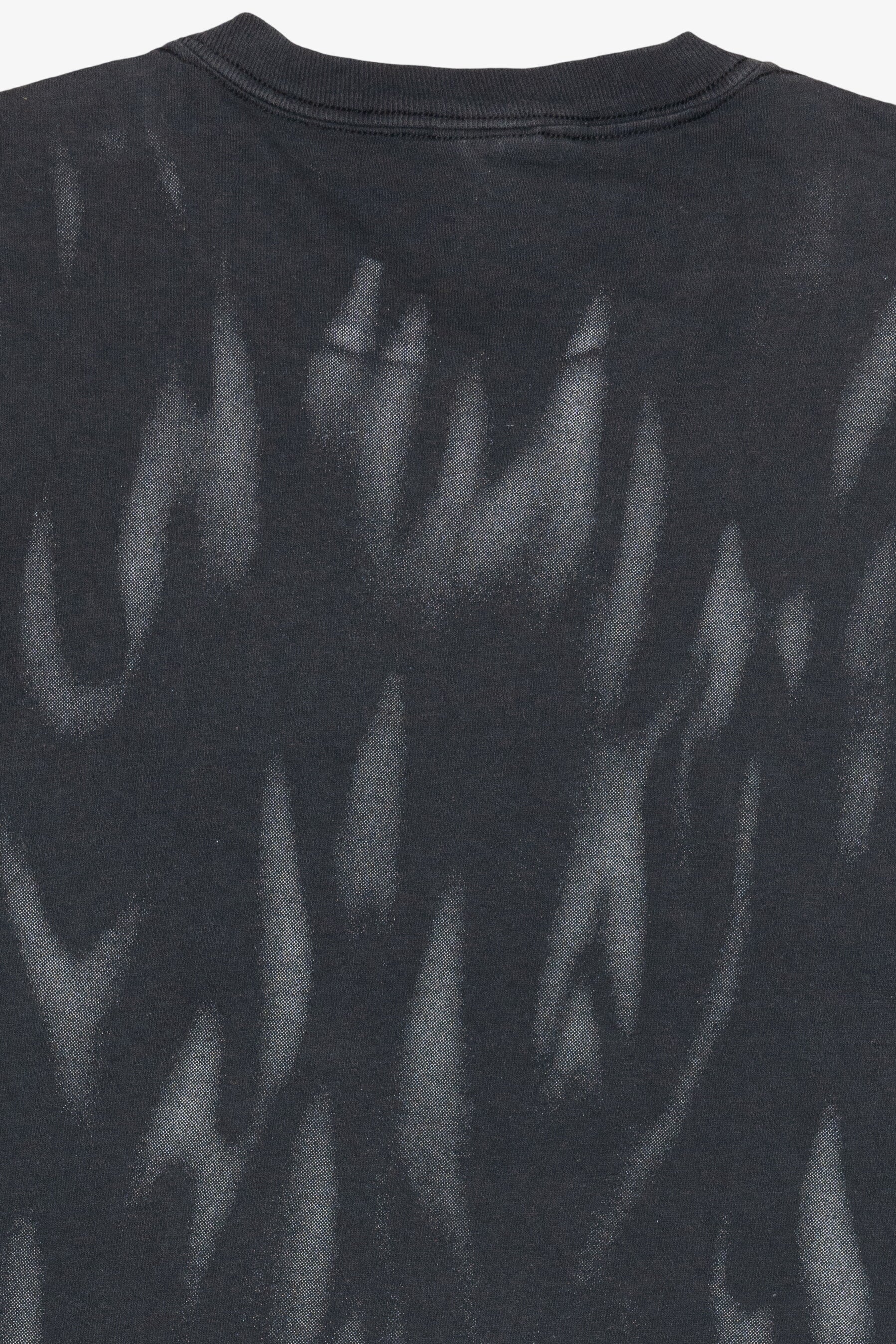 Vintage "Wild Thing" Motorcycle Pin-Up Girl Flames All Over Print T-Shirt (1990s)