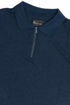 Ribbed Quarter Zip Polo