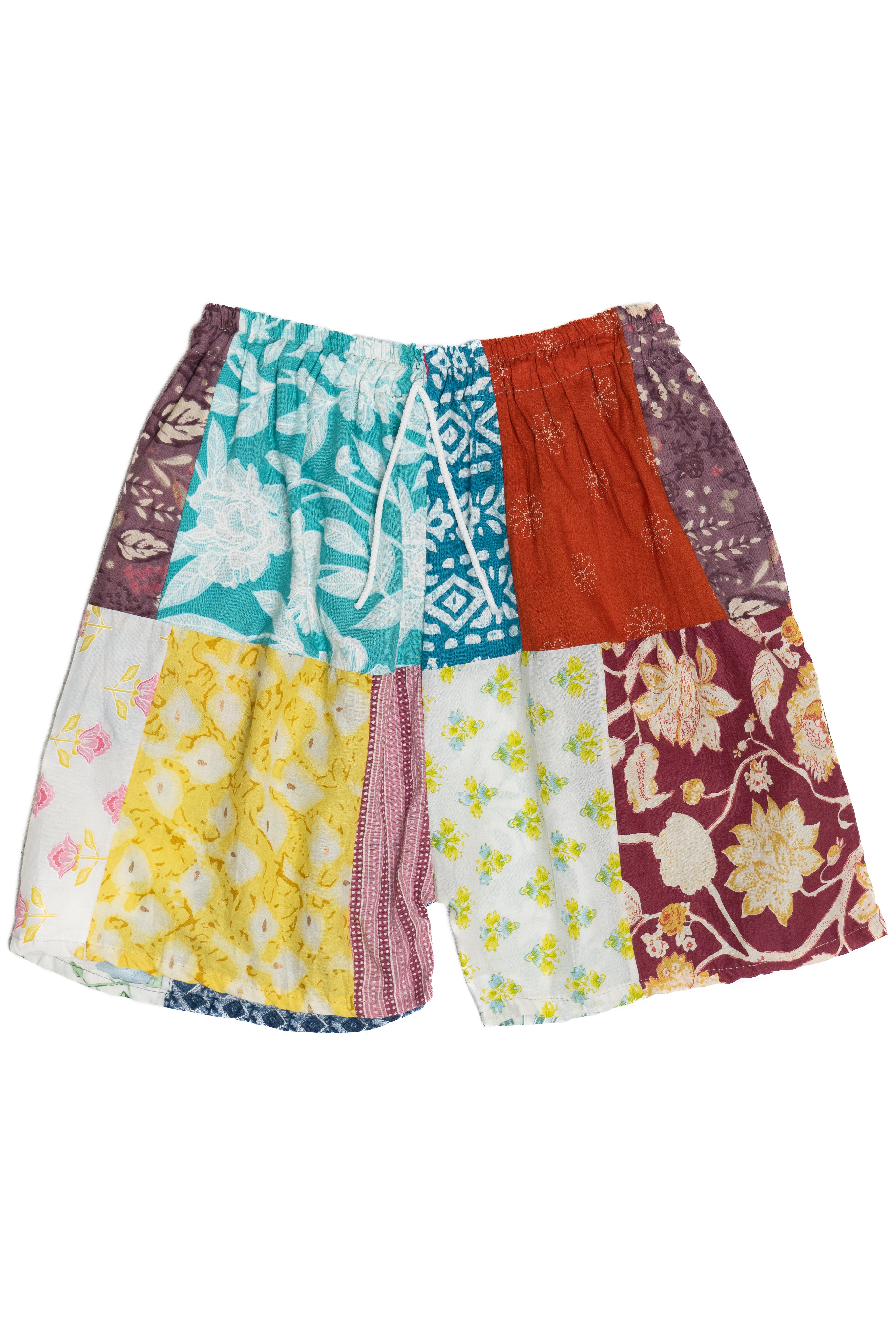 Patchwork Shorts Front