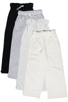 Rolled Top Wide Leg Sweatpants