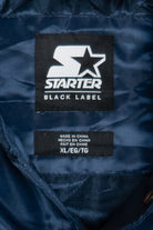 "Cowboys" Dallas Cowboys Quilt Lined Full Snap Black Label Starter Jacket (2000s)