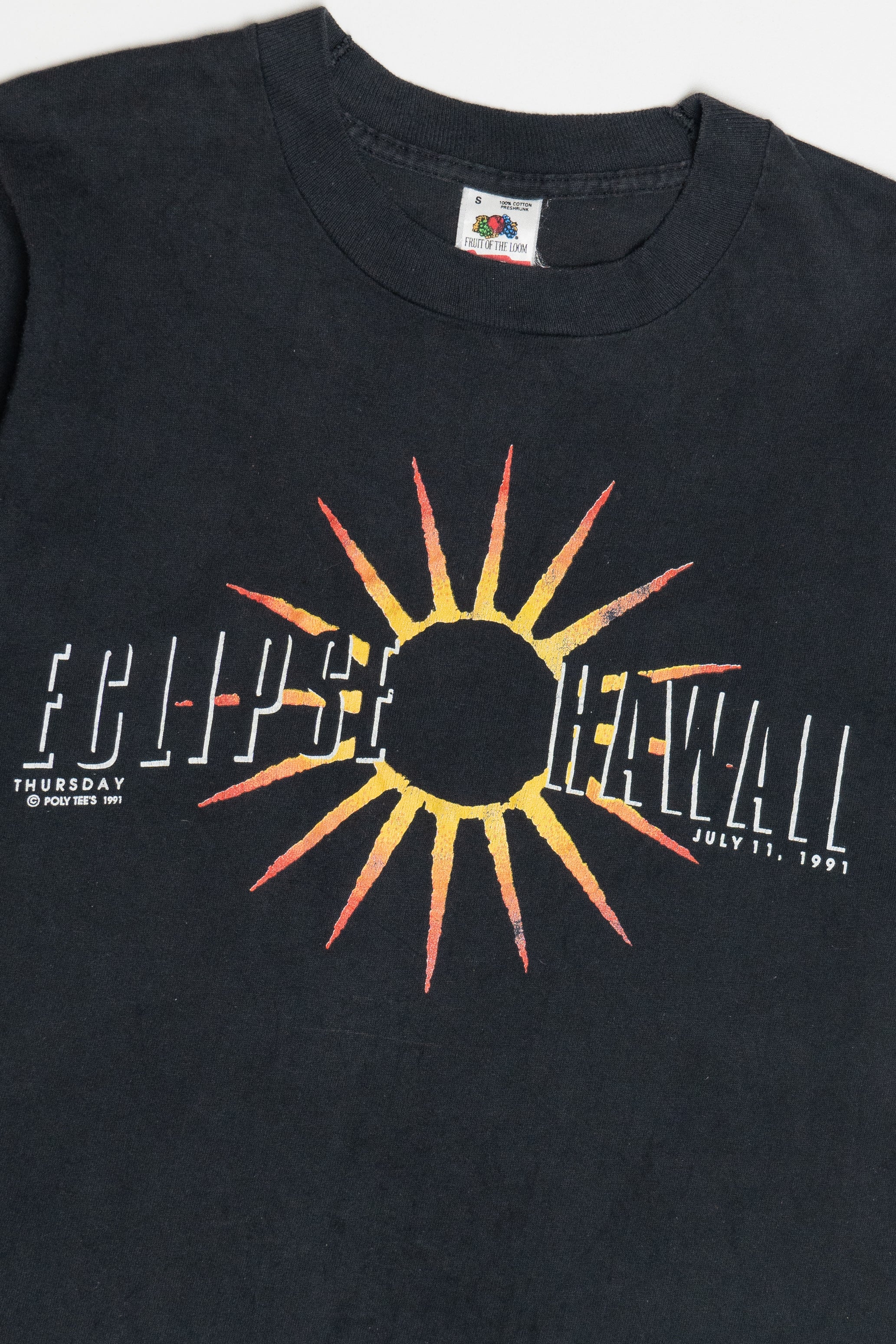 Vintage "Eclipse Hawaii" 1991 Solar Eclipse Souvenir T-Shirt (1990s)
