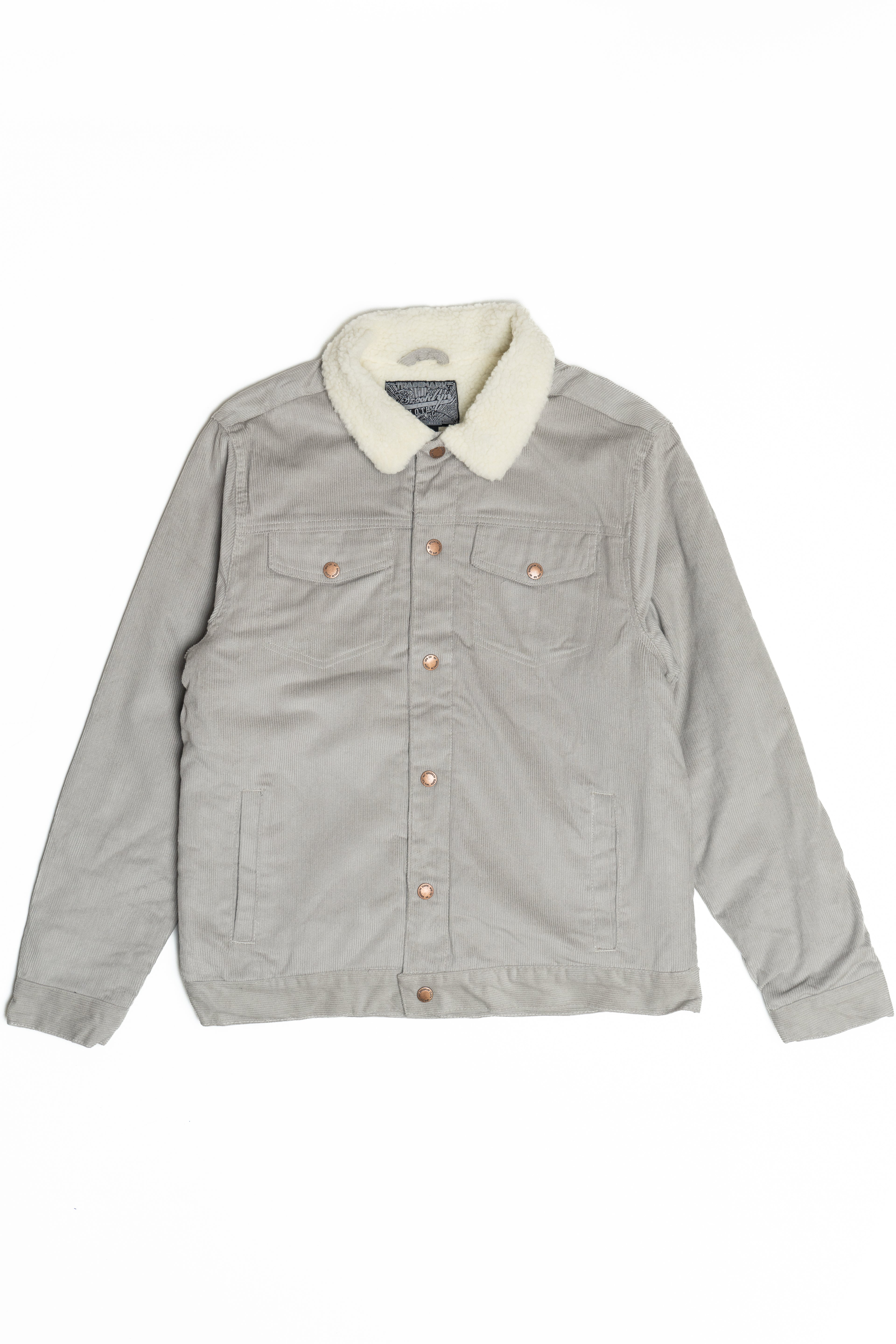 Faux Sherpa Lined Cord Trucker Jacket