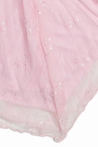 Floral Mesh Lace Hanky Hem Mini Dress