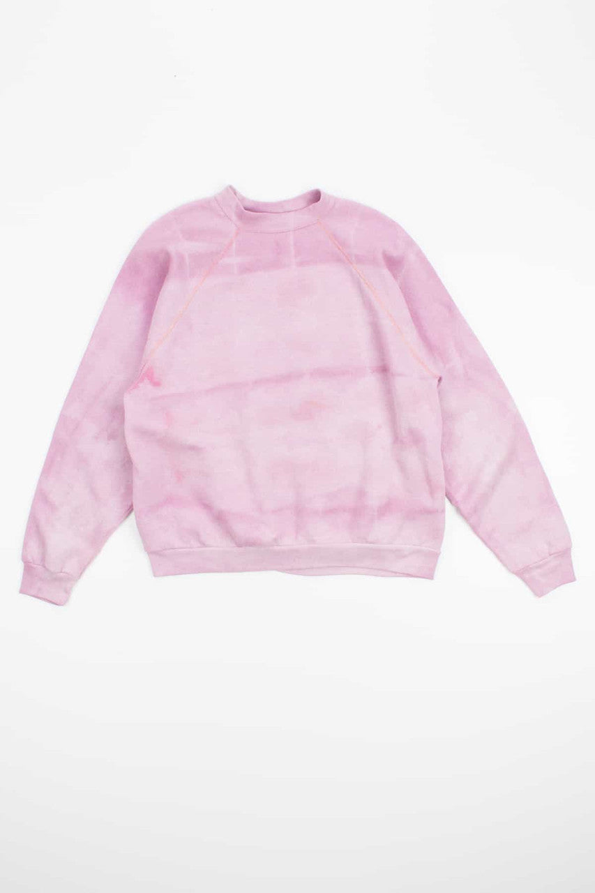 Faded Pink Brushed and Bleached Vintage Sweatshirt