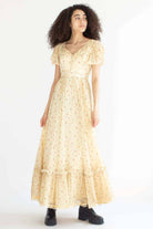 Faded Vintage Gunne Sax Floral Peasant Dress