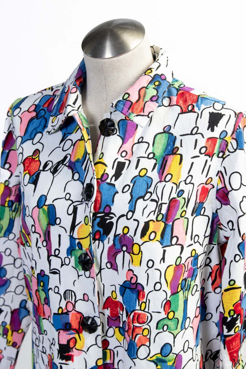 Vintage Rainbow People Lightweight Jacket (sz. Small)