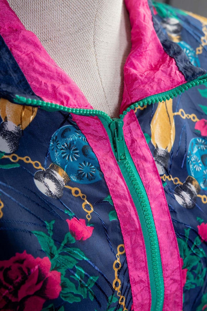 Vintage Floral Chains Windbreaker (sz. Medium)