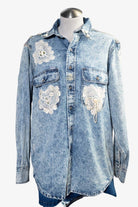 Vintage Lace & Beads Carhartt Button Up Shirt (sz. X-Large)