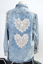 Vintage Lace & Beads Carhartt Button Up Shirt (sz. X-Large)