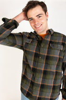 Olive George Flannel Shirt 3890