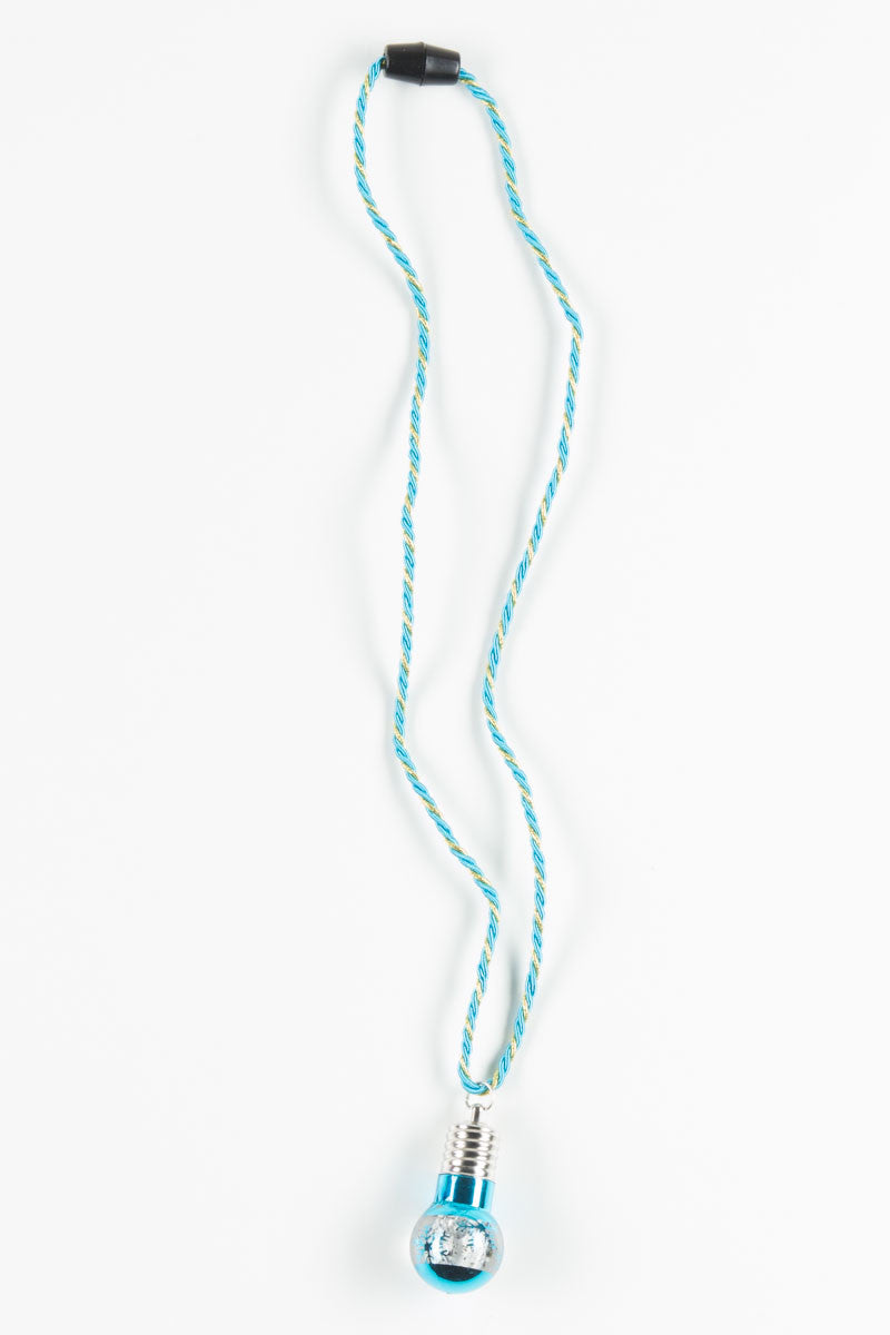 Flashing Bulb Christmas Necklace