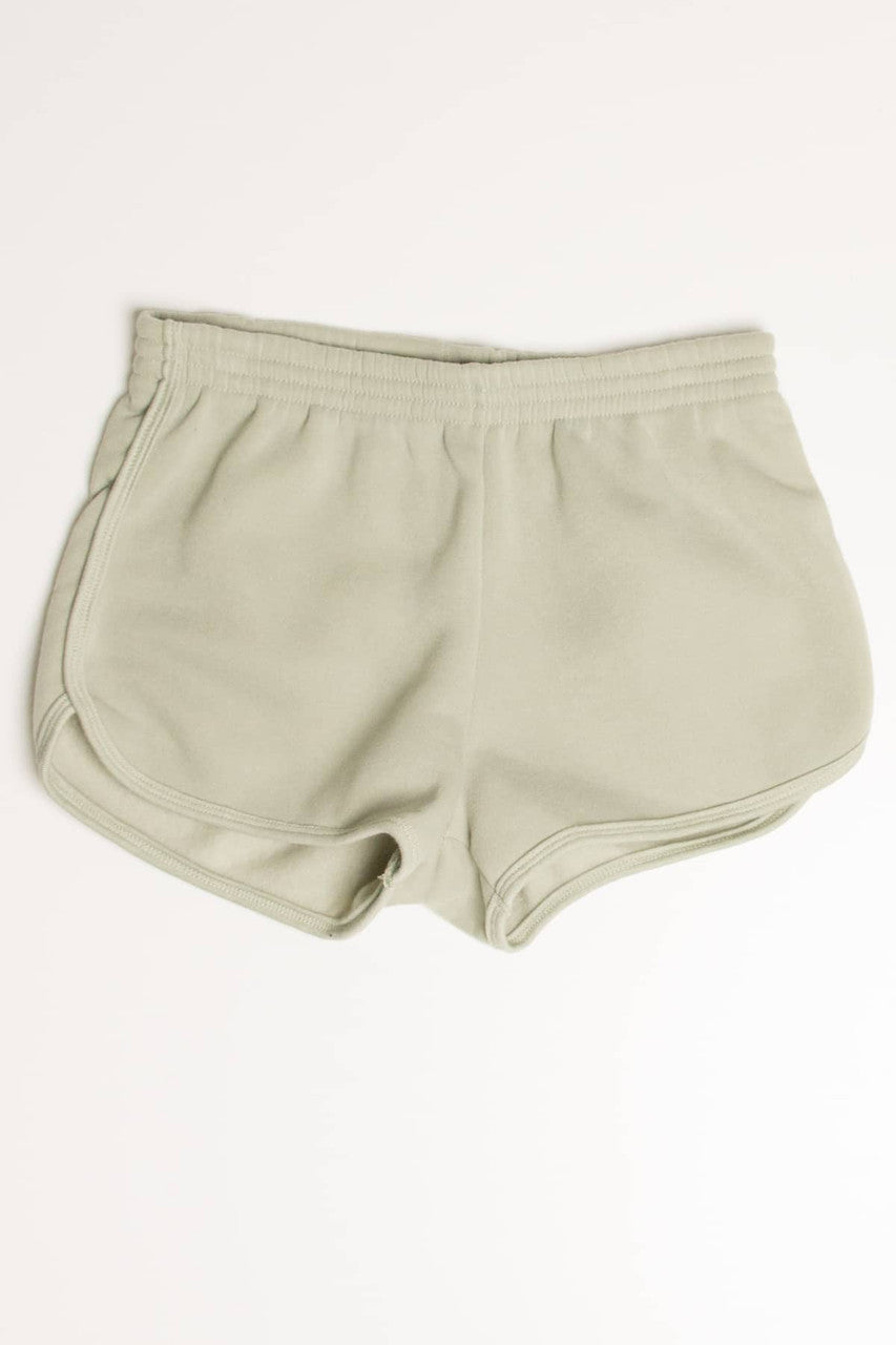 Sage Fleece Dolphin Shorts