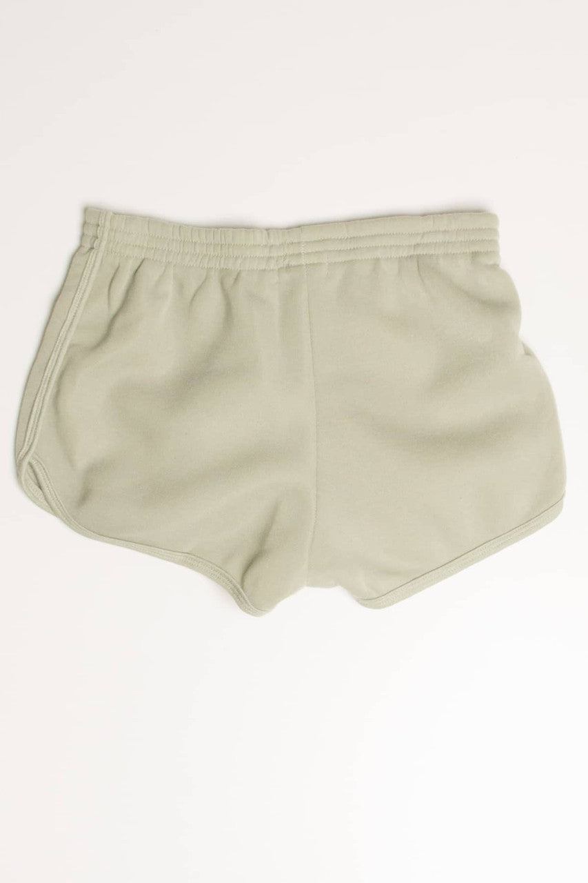 Sage Fleece Dolphin Shorts