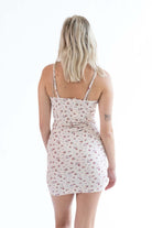 Floral Seamed Milkmaid Mini Dress