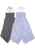 Floral Smocked Hanky Hem Dress