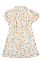 White Floral Shirt Dress