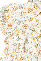 White Floral Shirt Dress