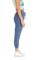 Flower Applique Sherpa Joggers