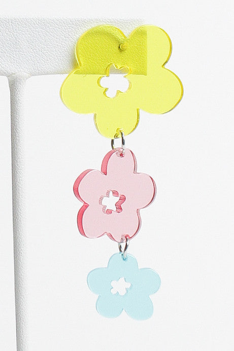 Spring Flower Chain Earrings