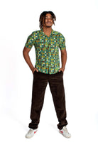 Flower Power Rayon Button Up Shirt