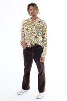 Flower Scope Long Sleeve Button Up Shirt