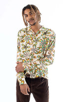 Flower Scope Long Sleeve Button Up Shirt