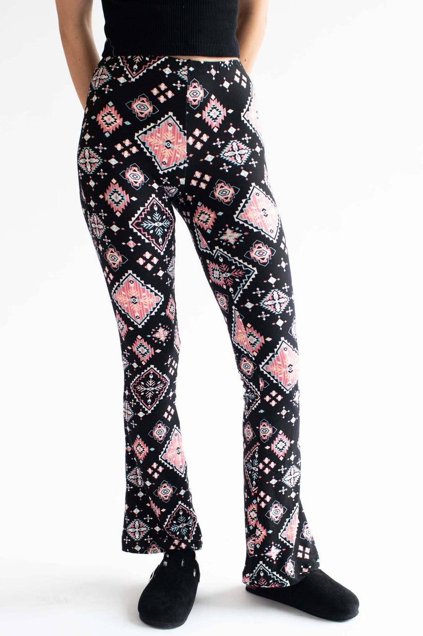 Frosted Western Diamonds Bell Bottoms