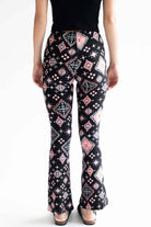 Frosted Western Diamonds Bell Bottoms