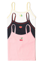 Embroidered Fruit Seamless Tank Top