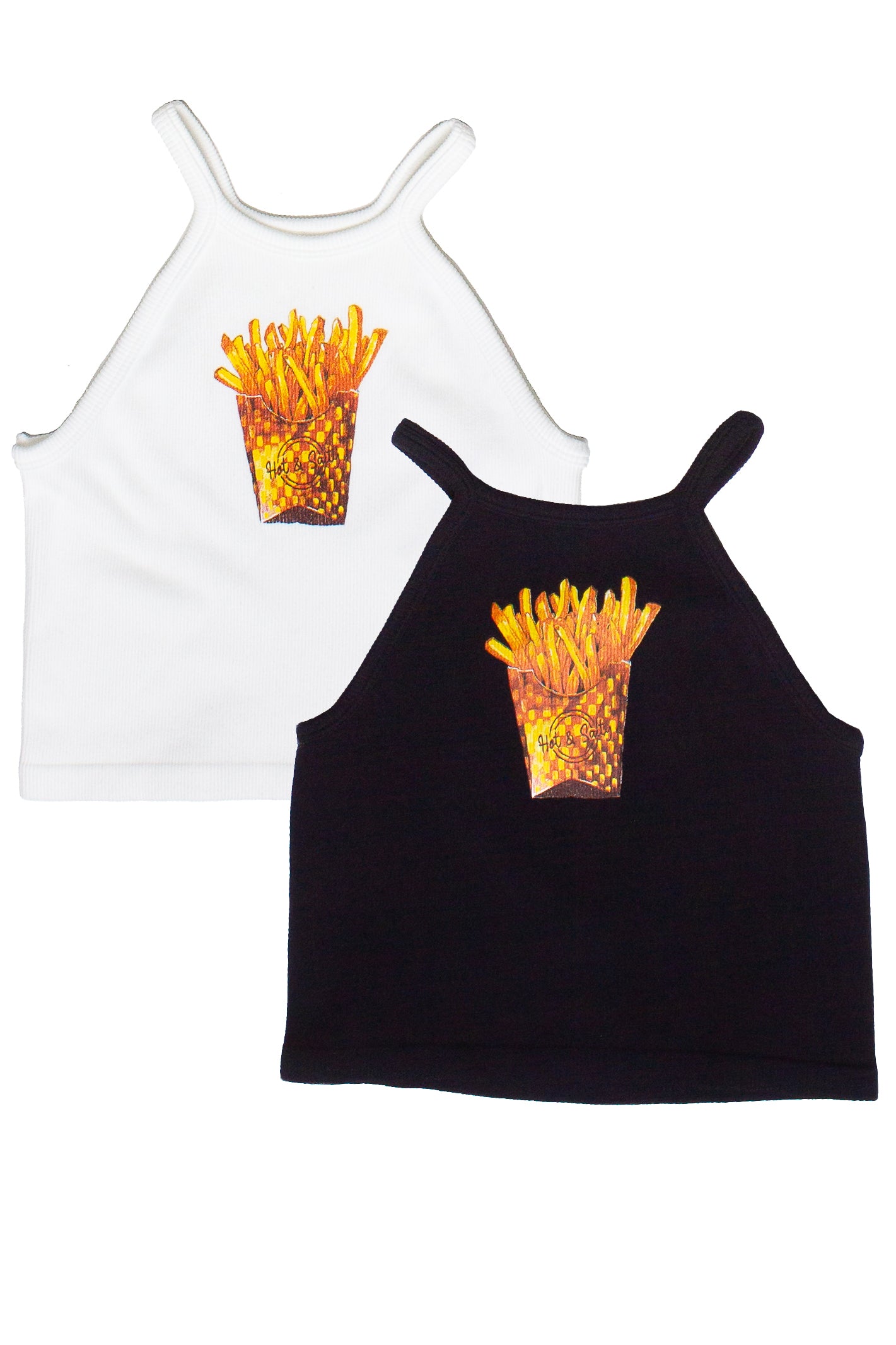 Hot Fries High Neck Seamless Tank Top