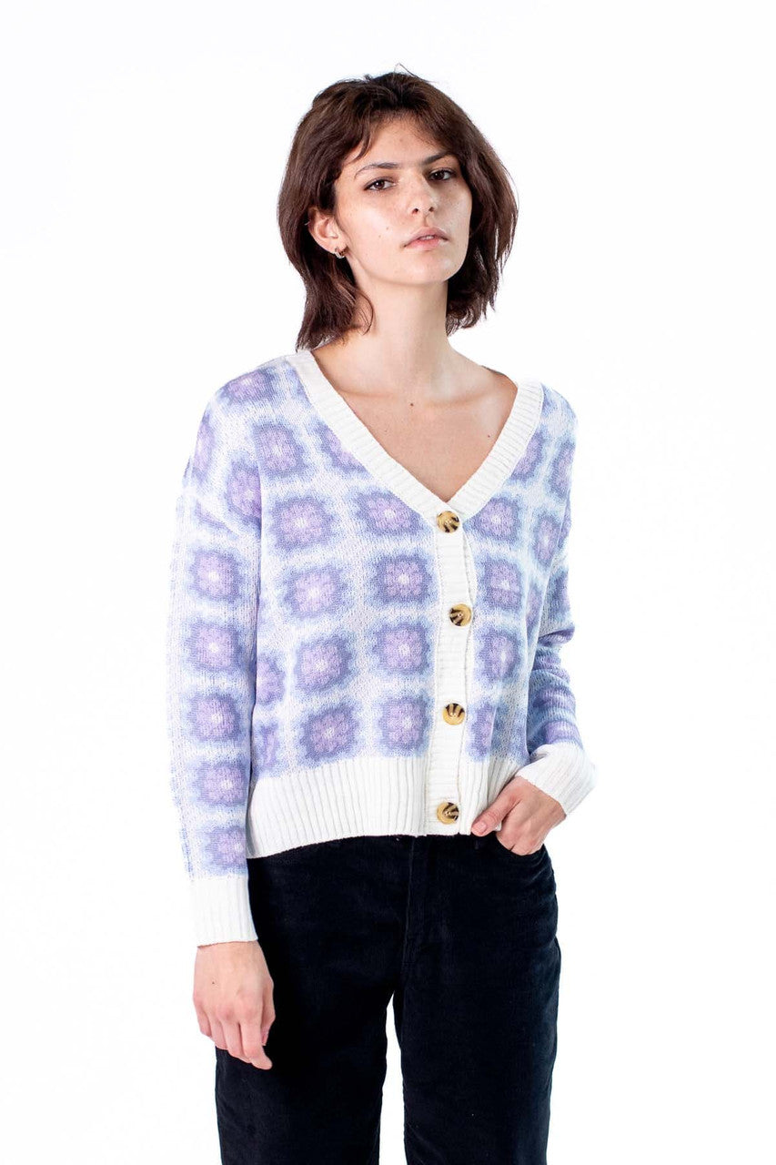Gardenia Combo Granny Square Cardigan