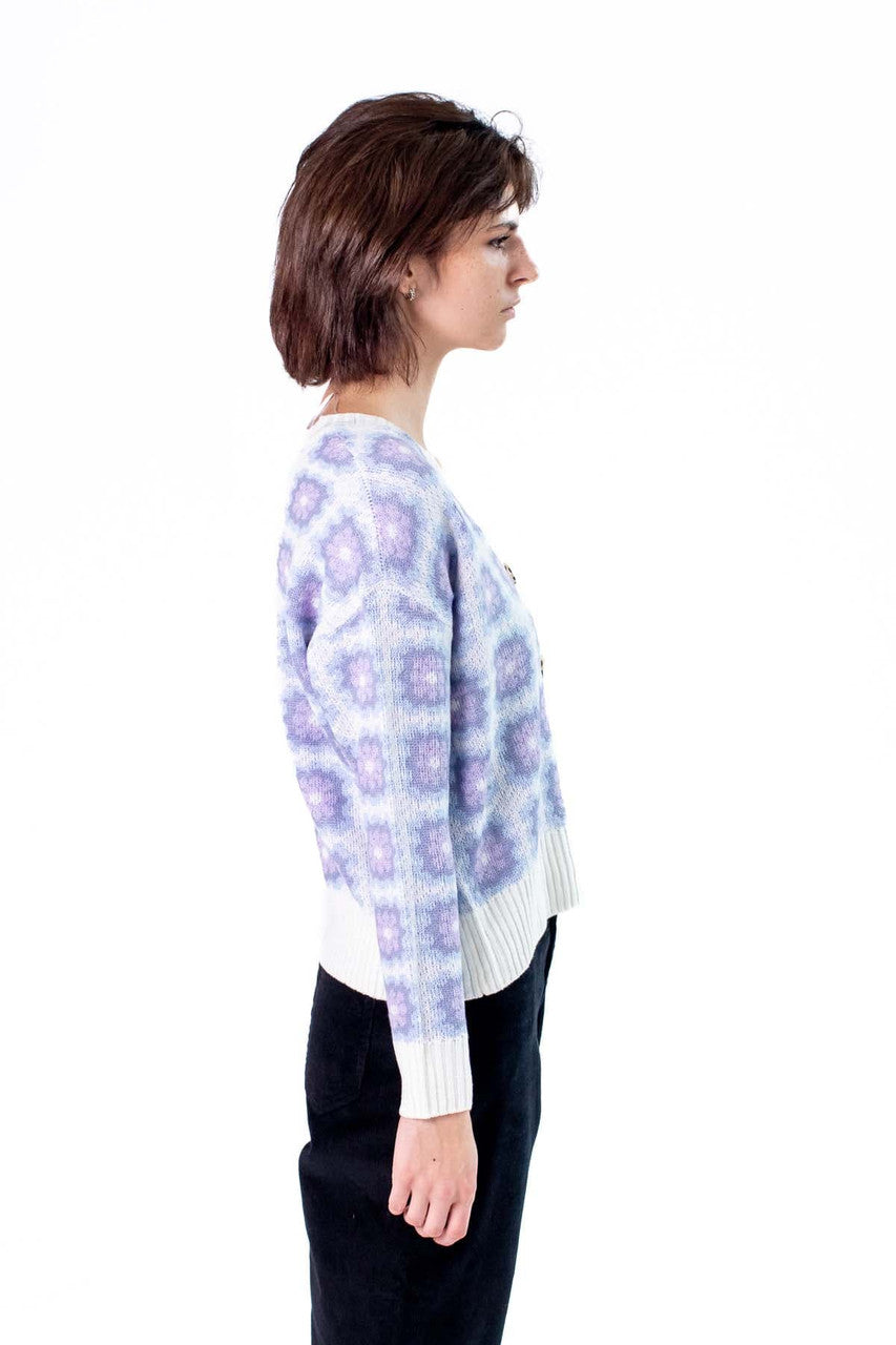 Gardenia Combo Granny Square Cardigan
