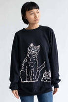 Gel Painted Cat Sweatshirt