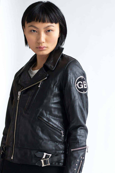Rare Vintage GB Skins Studded leather rider jacket – Ragstock
