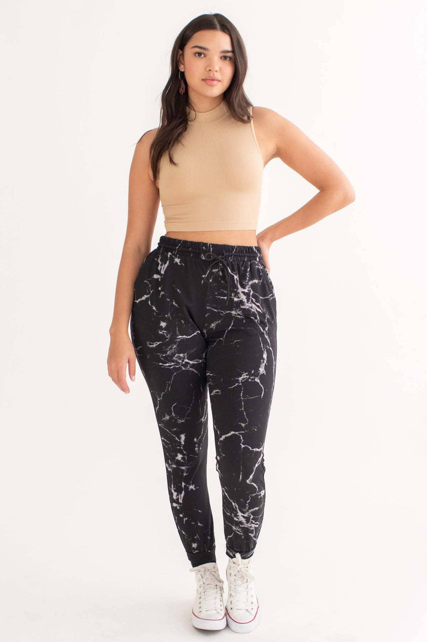 Ginger Seamless Mock Neck Crop Tank