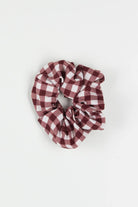 Large Gingham Scrunchie