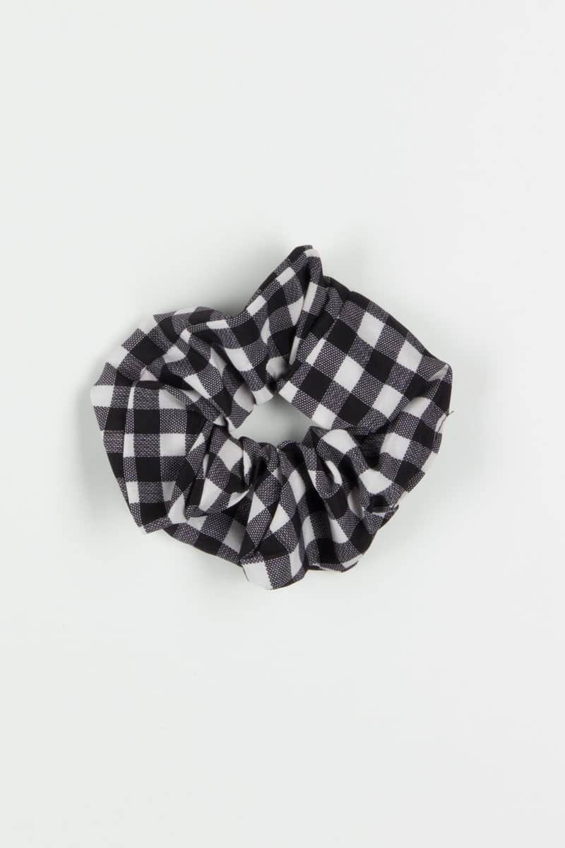 Large Gingham Scrunchie