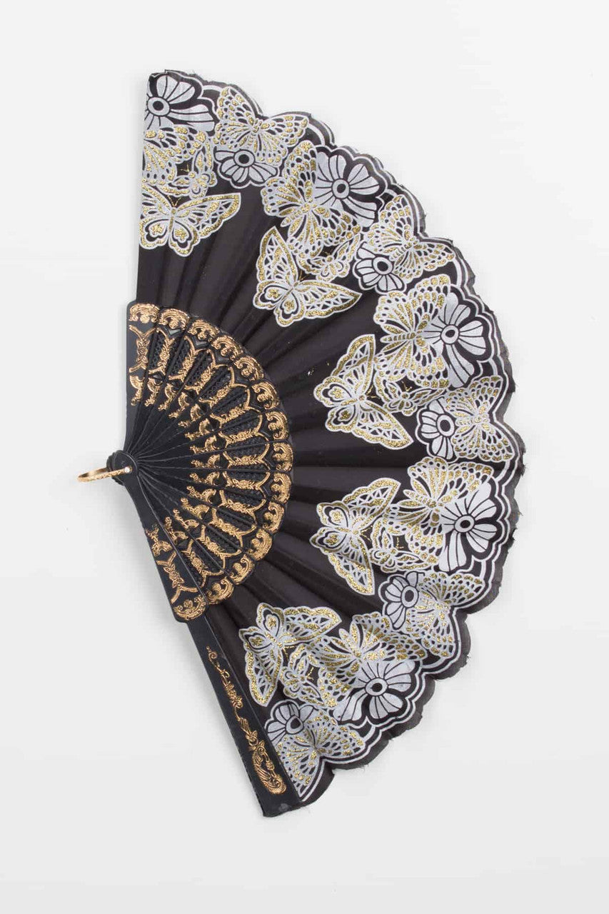 Glitter Butterfly Fan