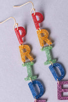 Glitter Pride Drop Earrings