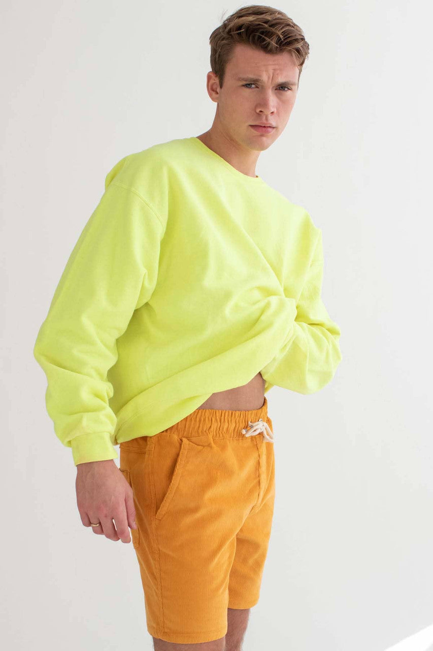 Gold Corduroy Shorts