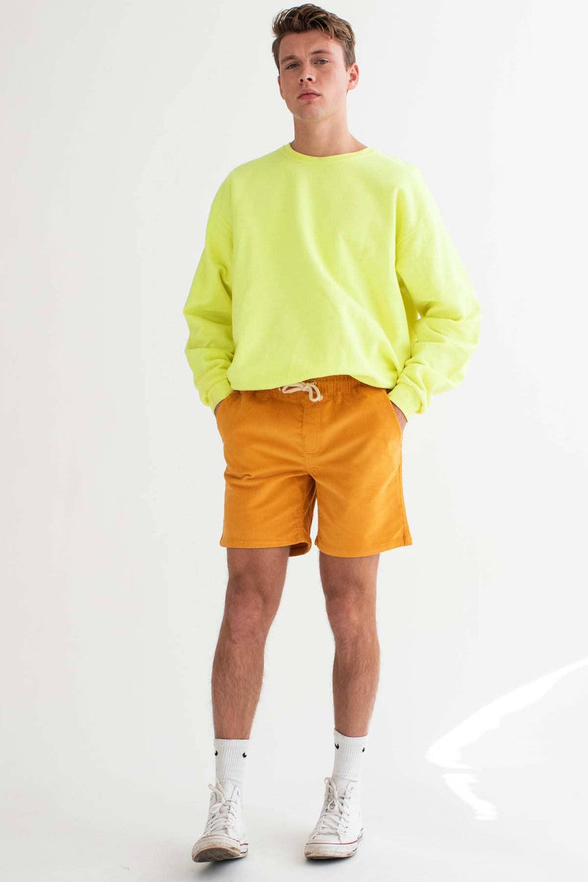 Gold Corduroy Shorts