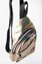 Gold Holographic Sling Bag