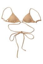 Gold Shimmer Heart Bikini Top