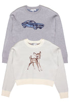 Printed Knit Graphic Sweaters