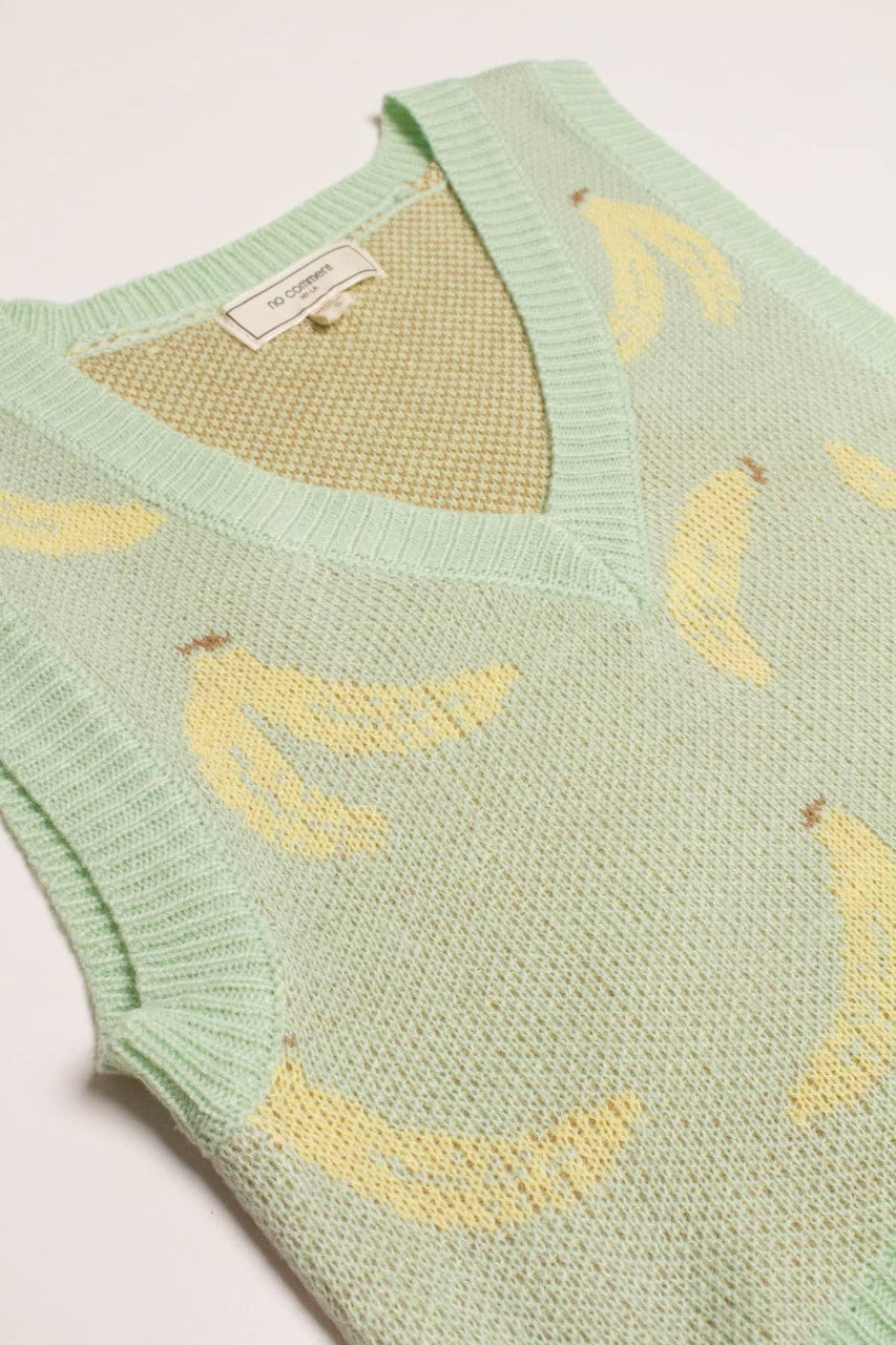 Green Bananas Sweater Vest