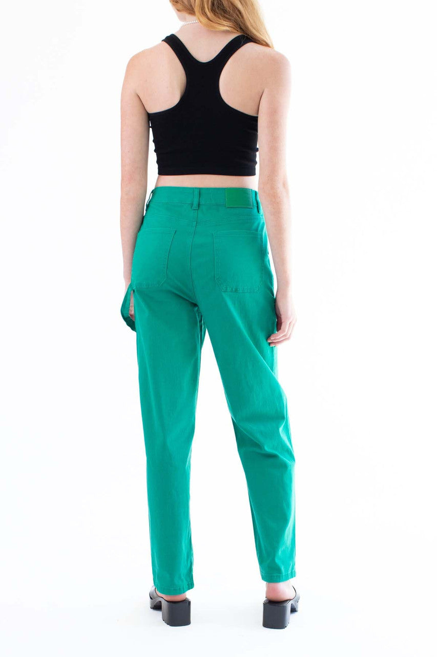 Green Carpenter Dad Jeans